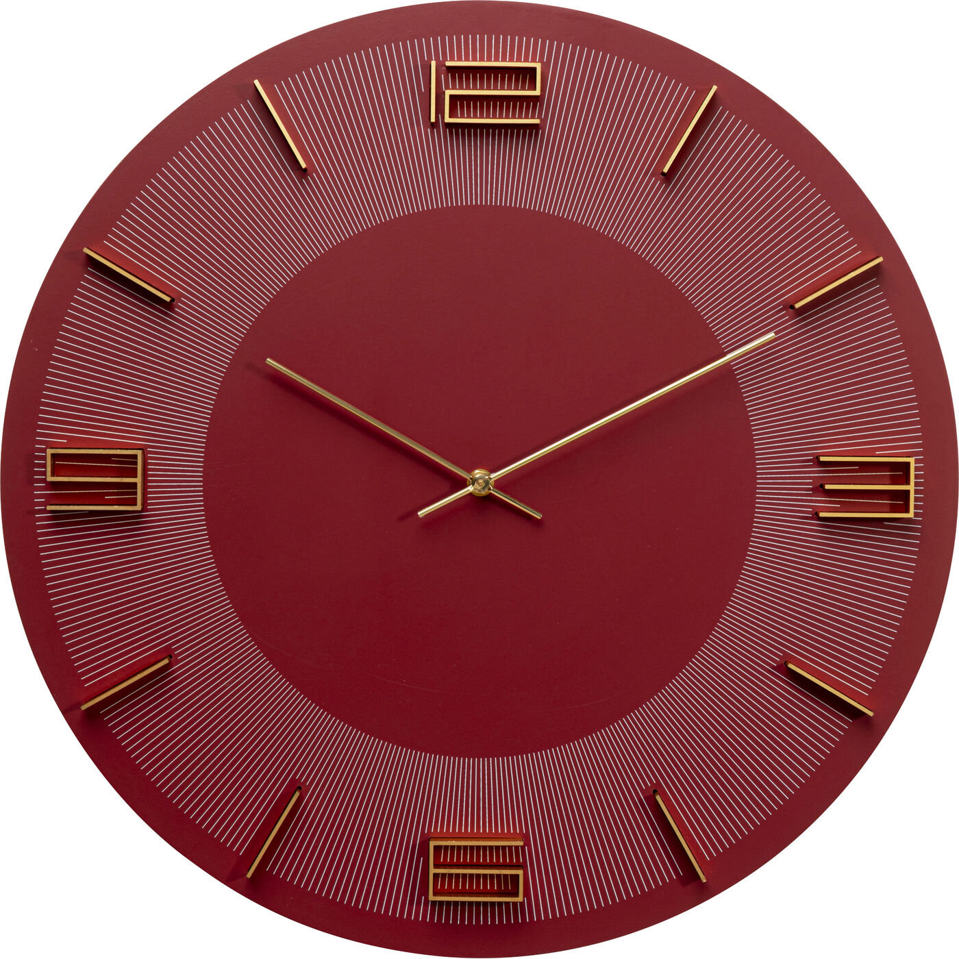 Часы настенные Leonardo Red/Gold Ø49cm