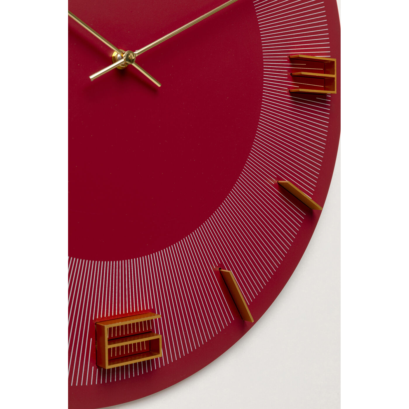 Часы настенные Leonardo Red/Gold Ø49cm