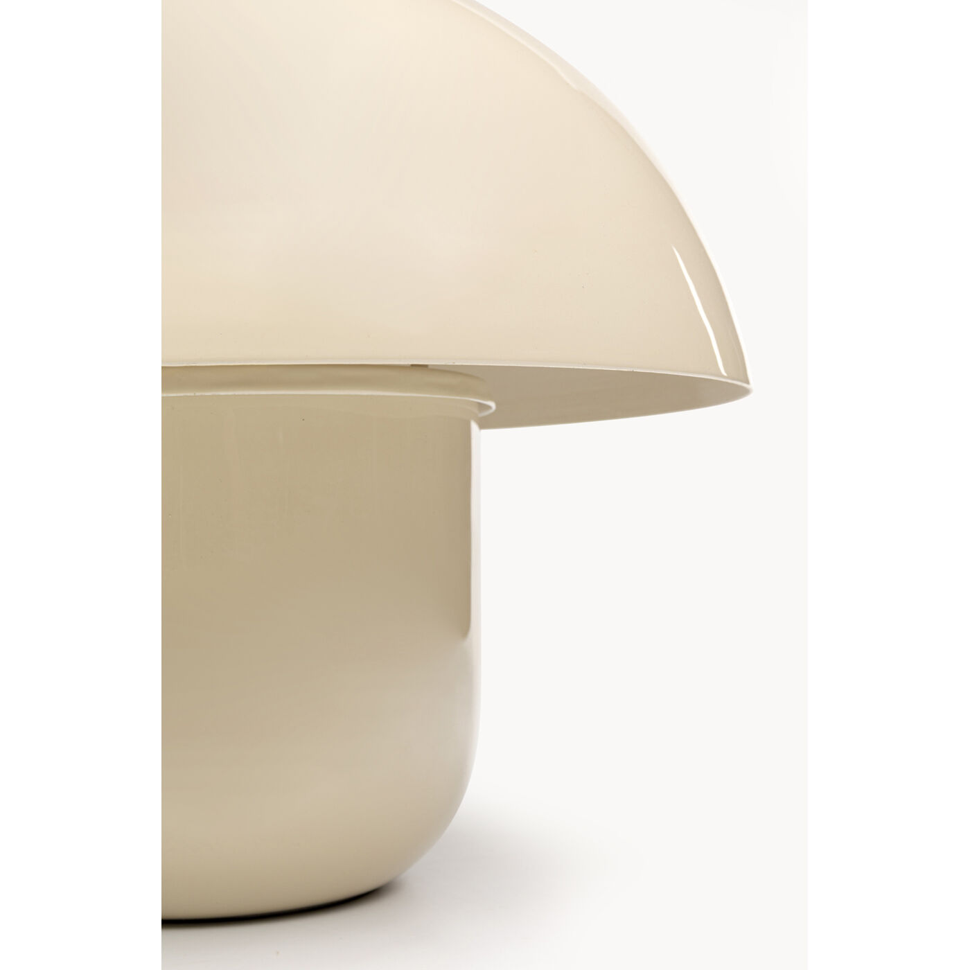 Светильник настольный Mushroom Shiny Ecru 27cm