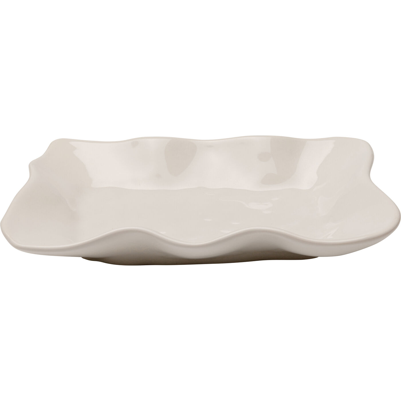 Тарелка сервировочная Organic Cream 17x26cm