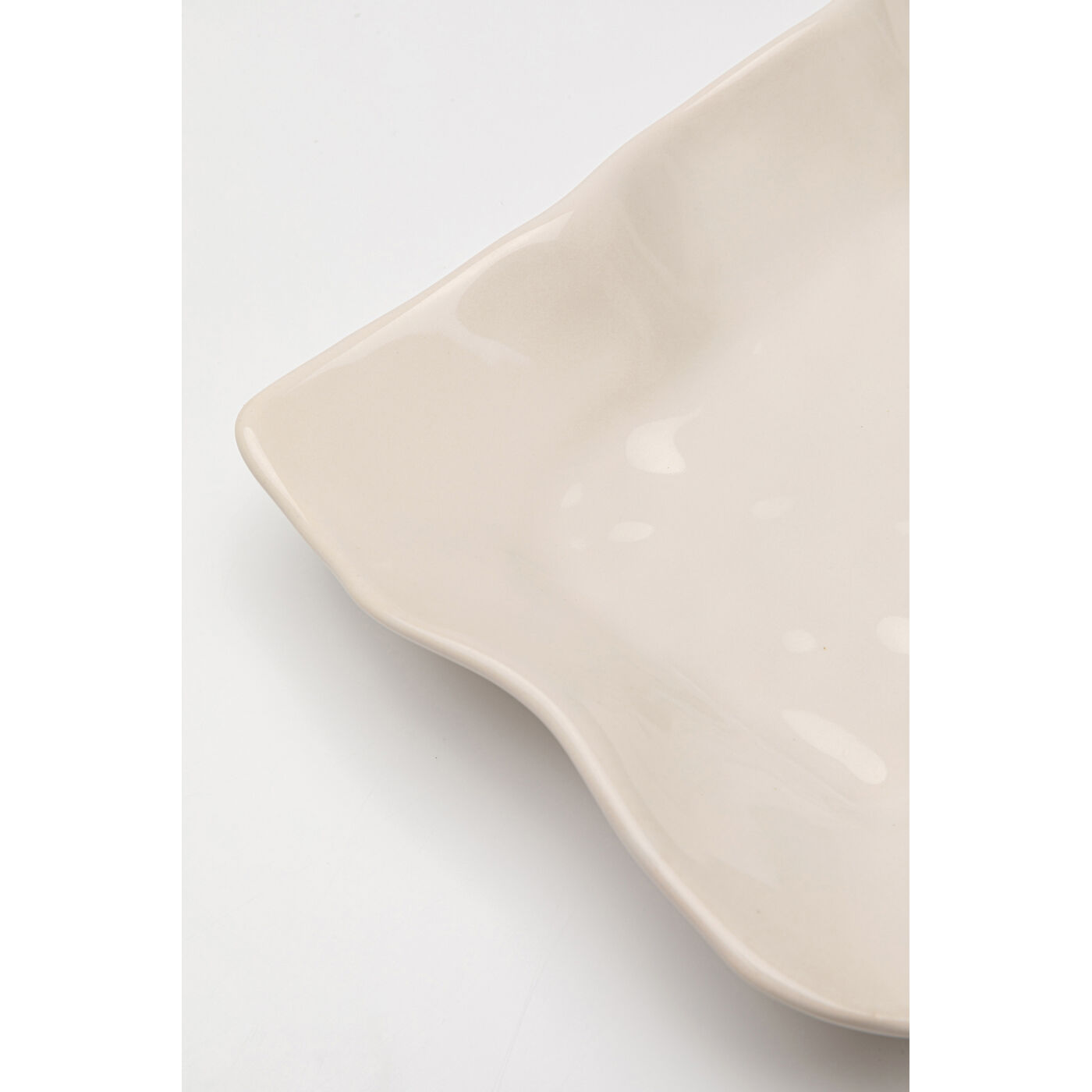 Тарелка сервировочная Organic Cream 17x26cm