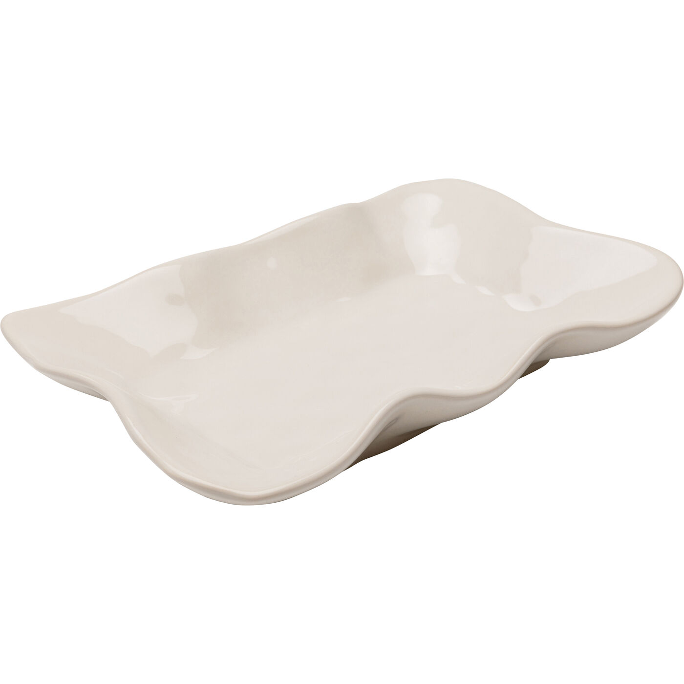 Тарелка сервировочная Organic Cream 17x26cm