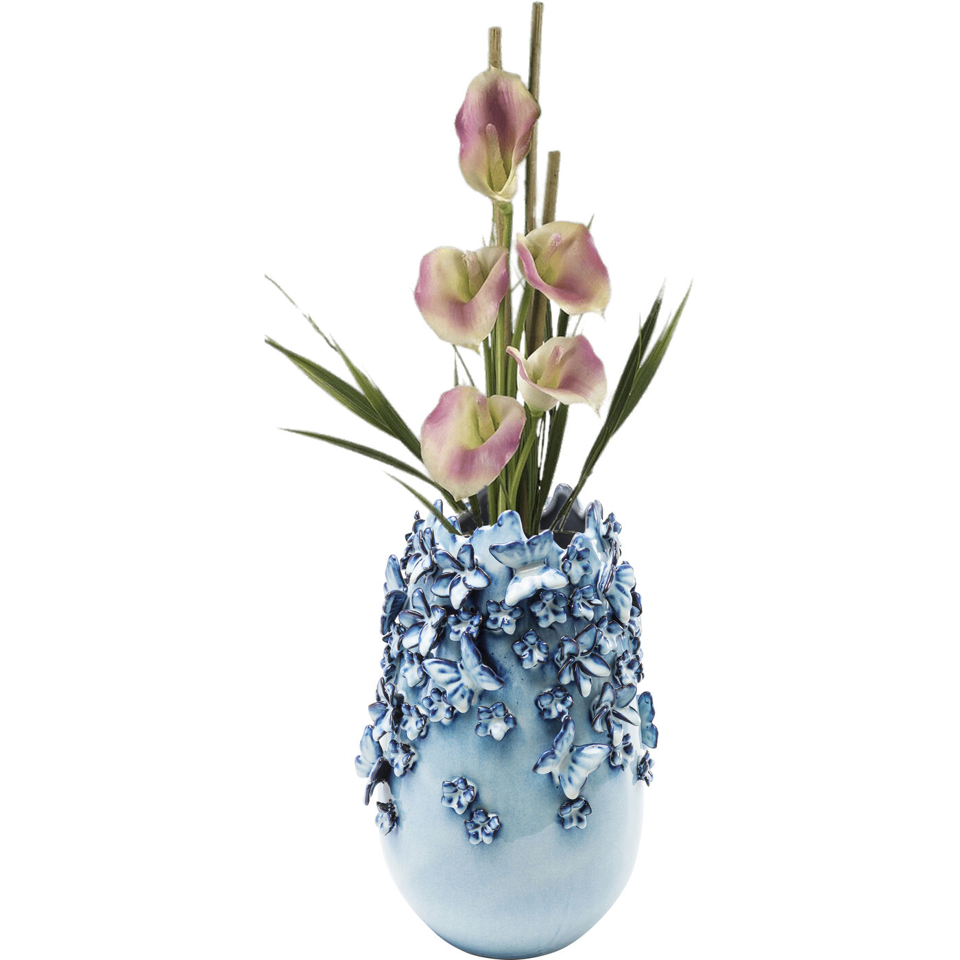 Ваза Butterflies Lightblue 35 см