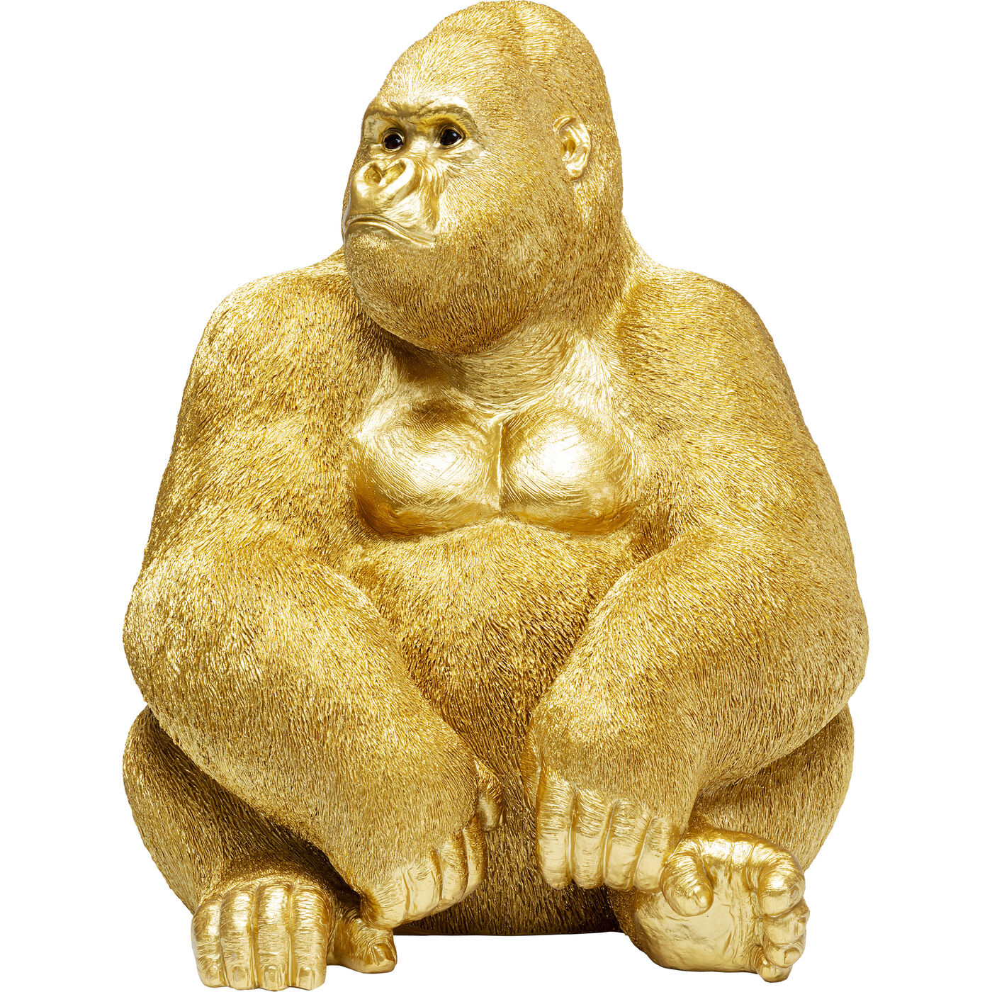 Фигура декоративная Monkey Gorilla Side XL Gold 76 см
