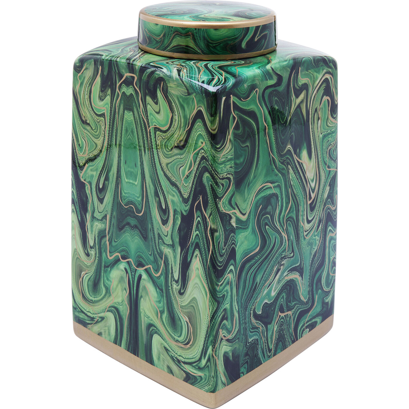 Банка декоративная Malachite 42см