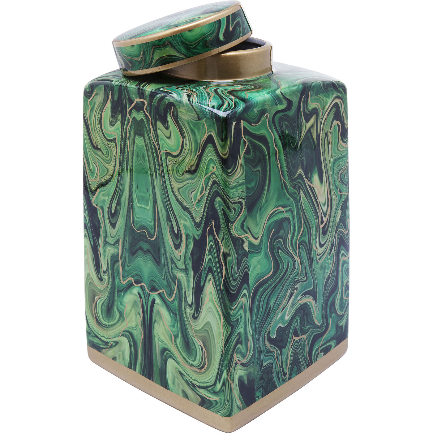 Банка декоративная Malachite 42см