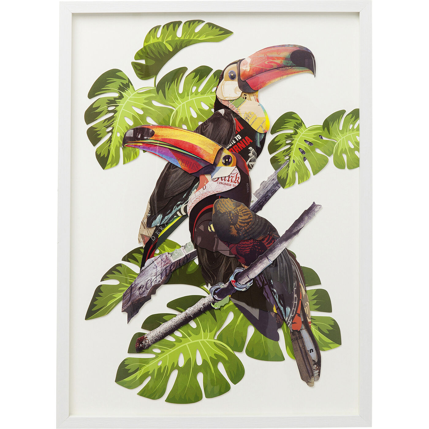 Картина в раме Art Paradise Bird Couble 70x50 см