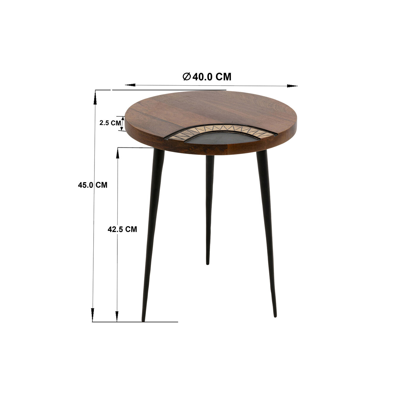 Приставной стол Medina Round Ø40cm