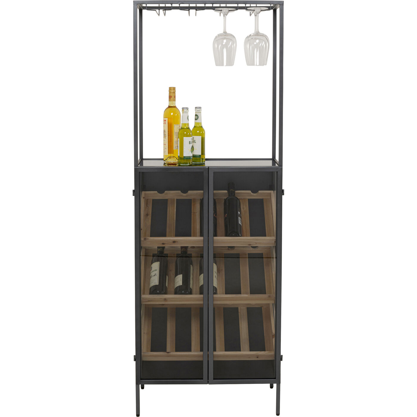 Винная полка Lisboa Bar Black 60x170cm