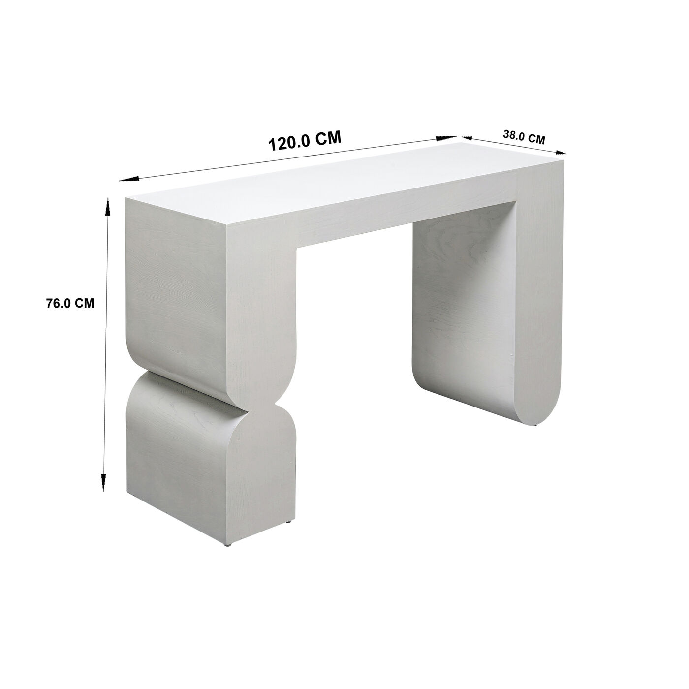 Консоль Curve White 120x85cm