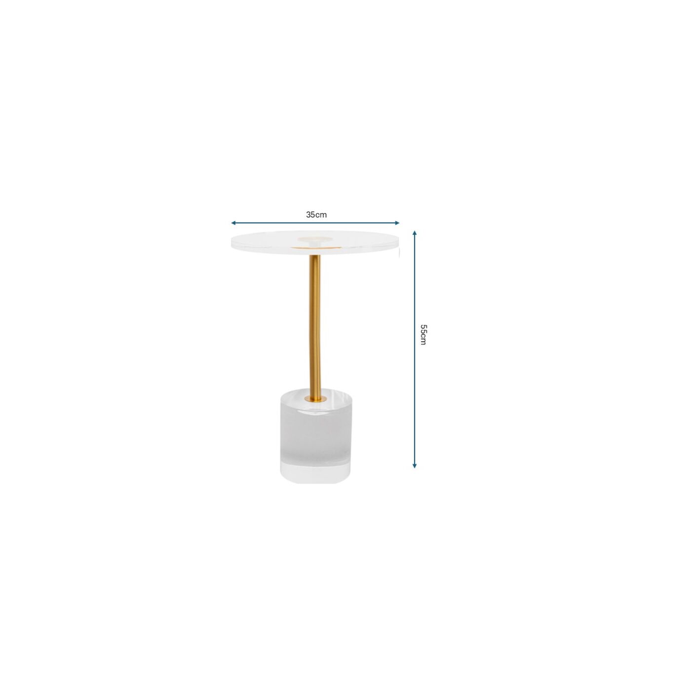Приставной стол Ghost Ø35cm