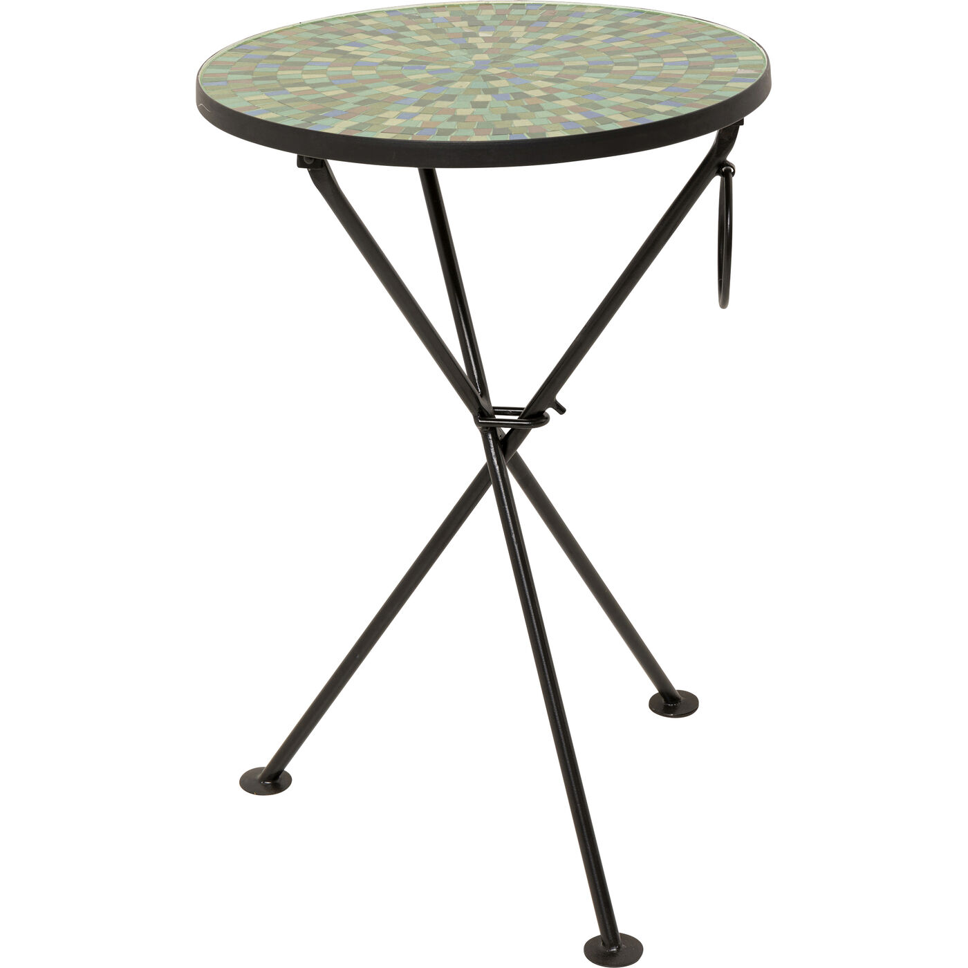 Приставной стол Clack Mosaic Green Blue Ø35cm