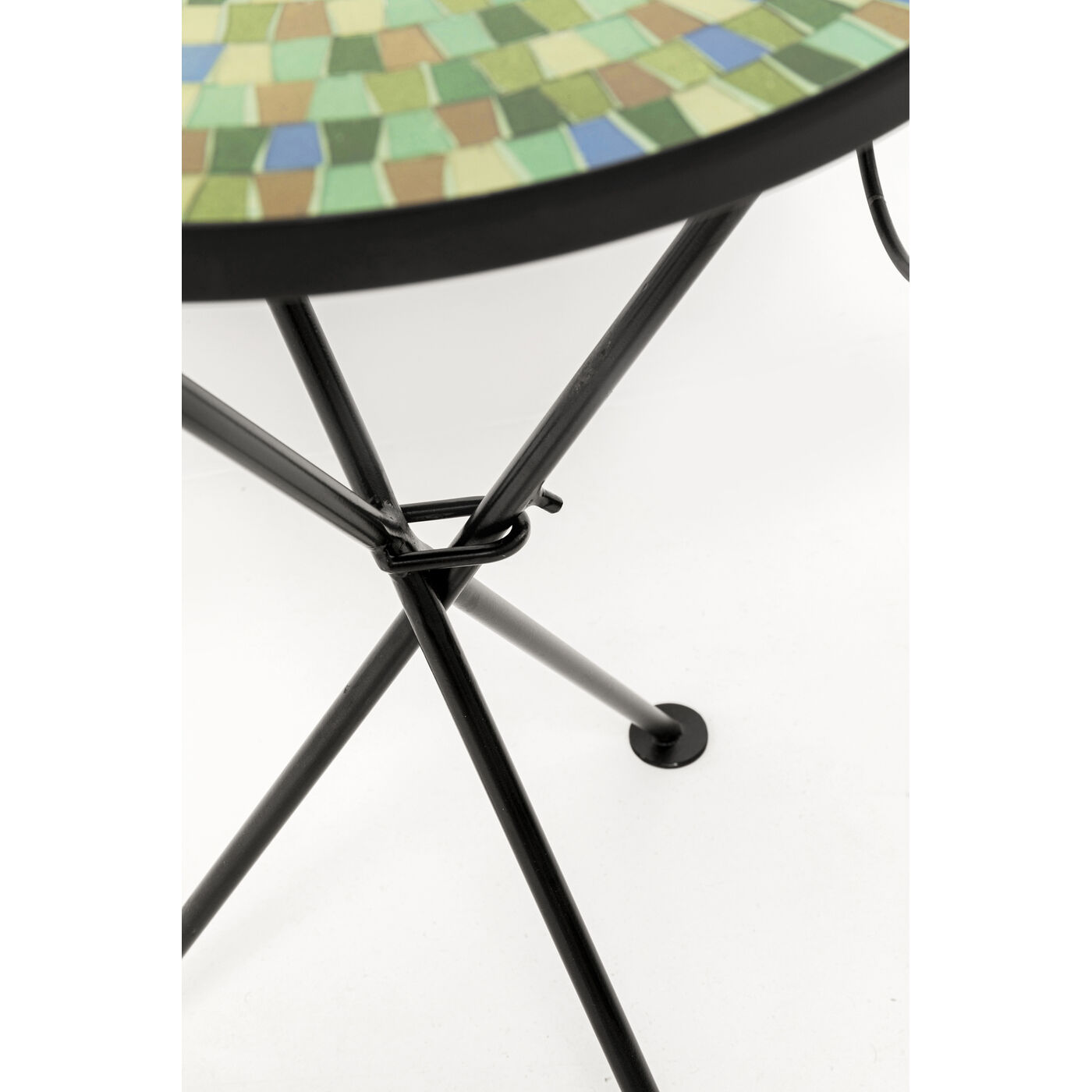 Приставной стол Clack Mosaic Green Blue Ø35cm