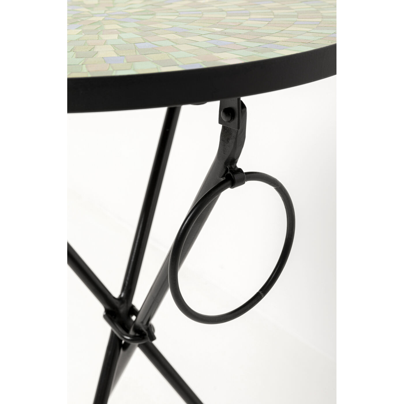 Приставной стол Clack Mosaic Green Blue Ø35cm