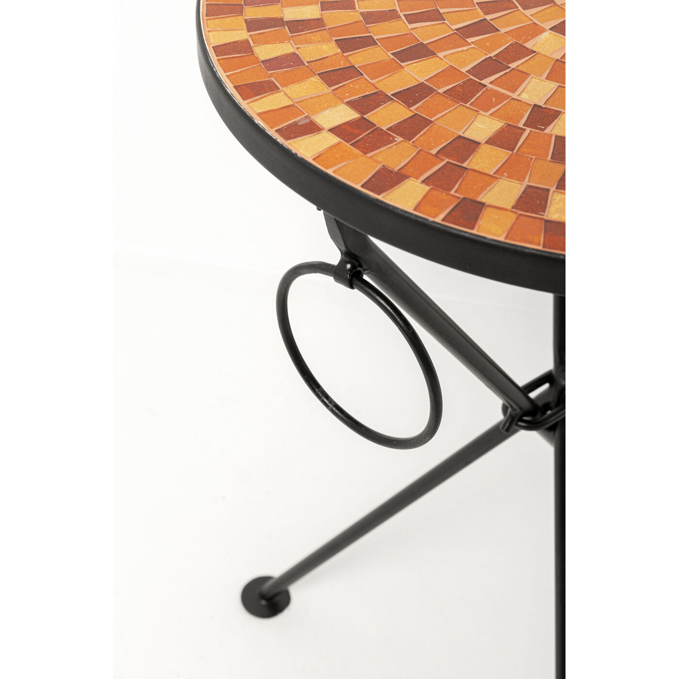 Приставной стол Clack Mosaic Orange Ø35cm