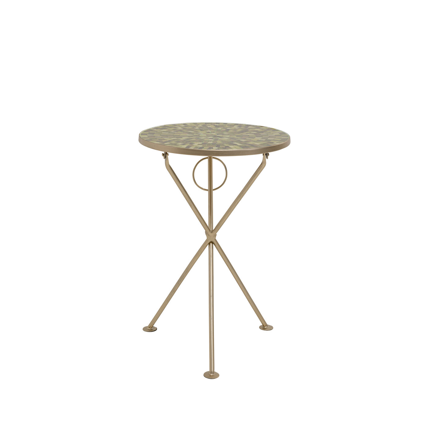 Приставной стол Clack Mosaic Olive Ø35cm