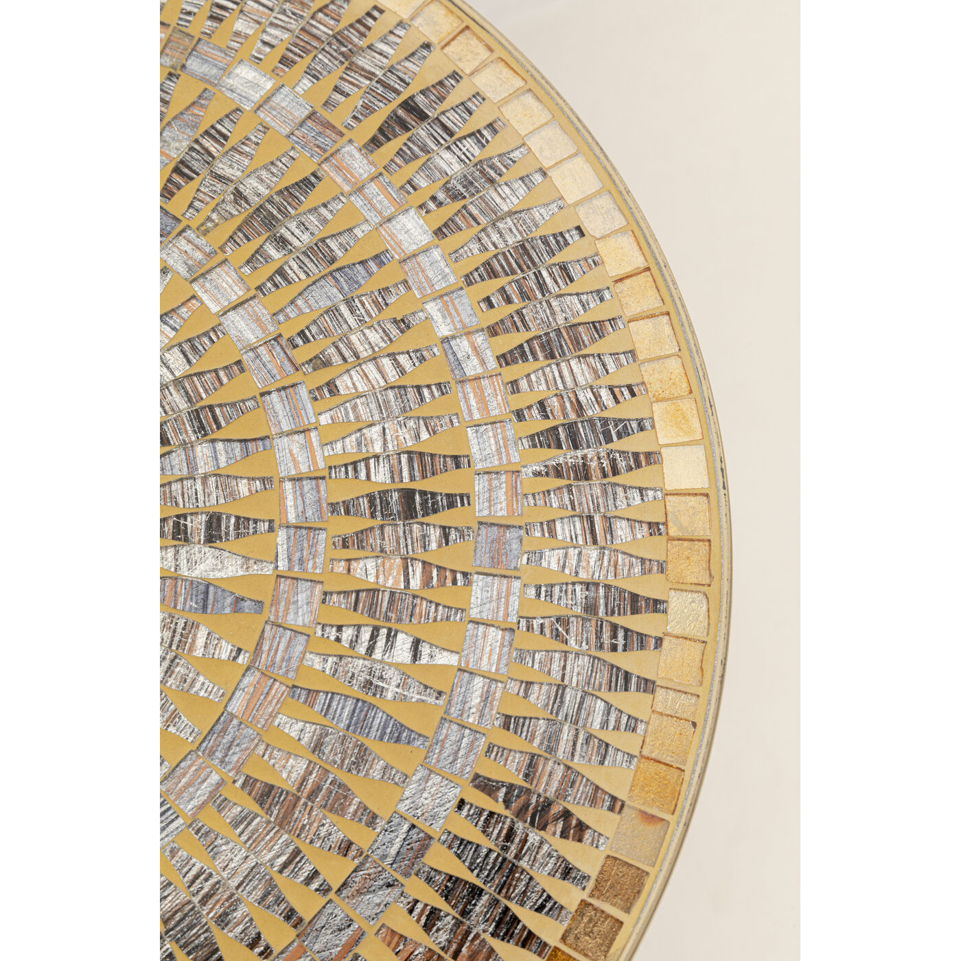 Приставной стол Clack Mosaic Brown Ø35cm