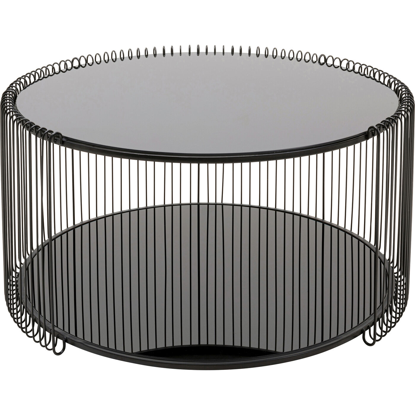 Стол кофейный Wire Double Black Ø80cm