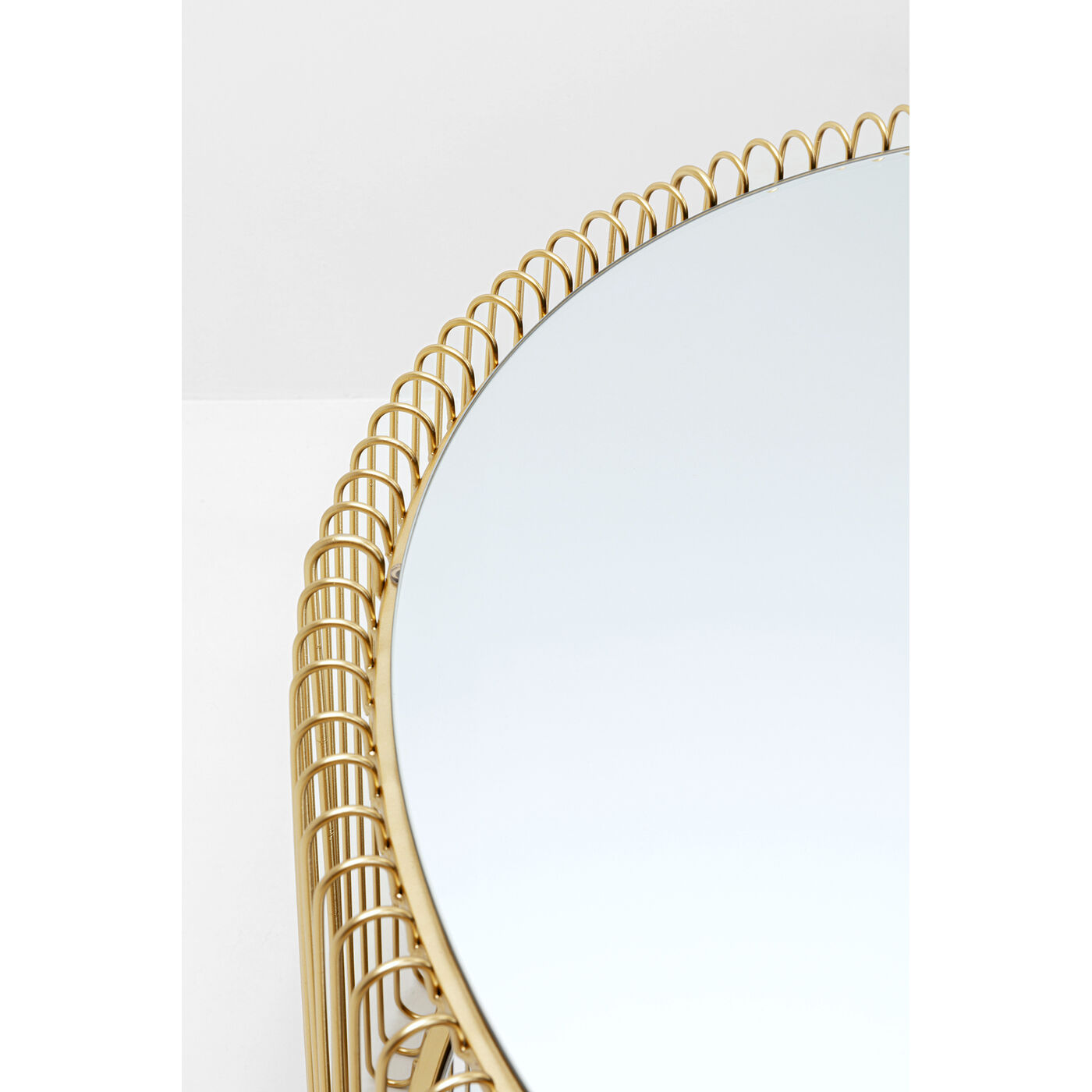 Стол кофейный Wire Double Brass Ø80cm