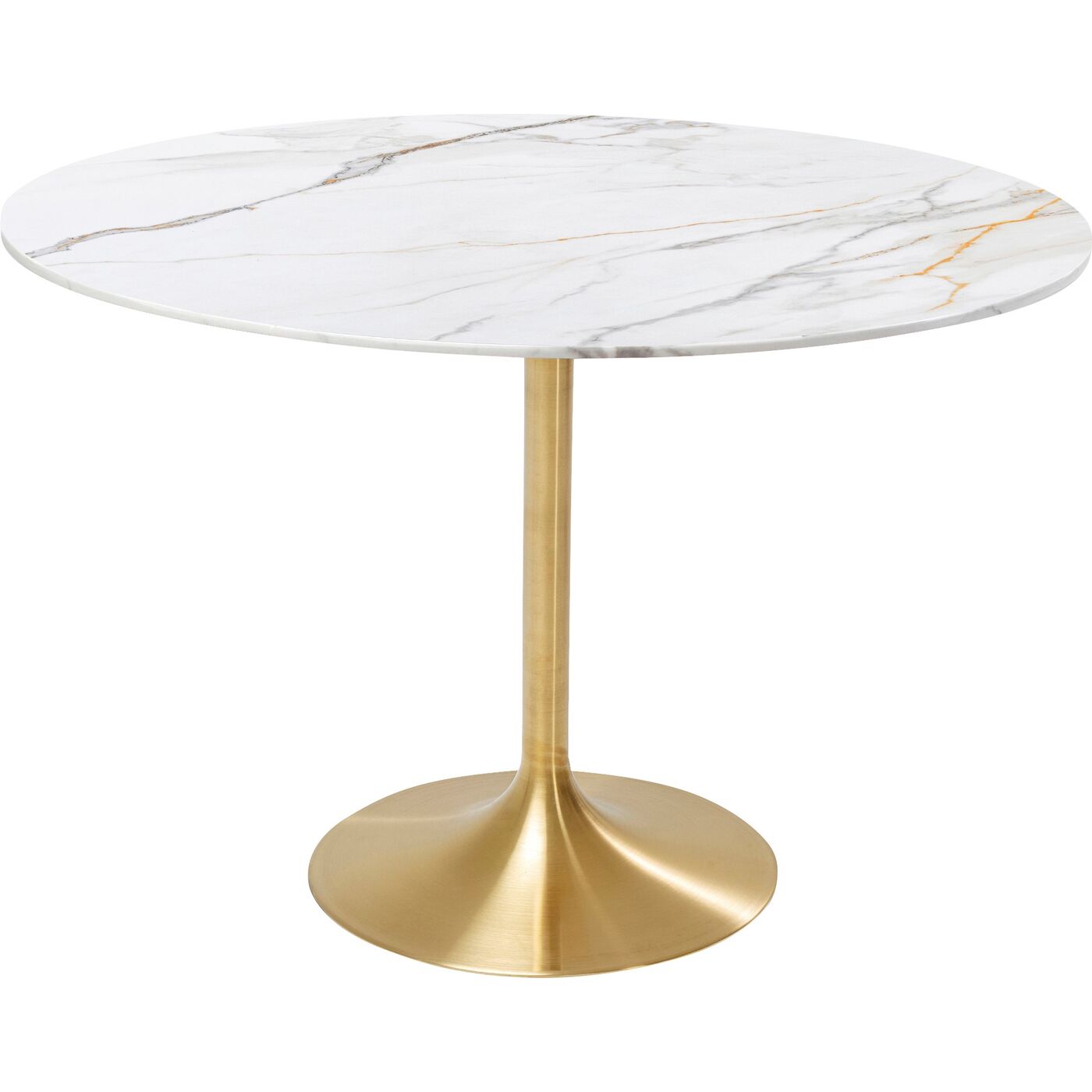 Стол Invitation Set Ceramic White Brass Ø120cm