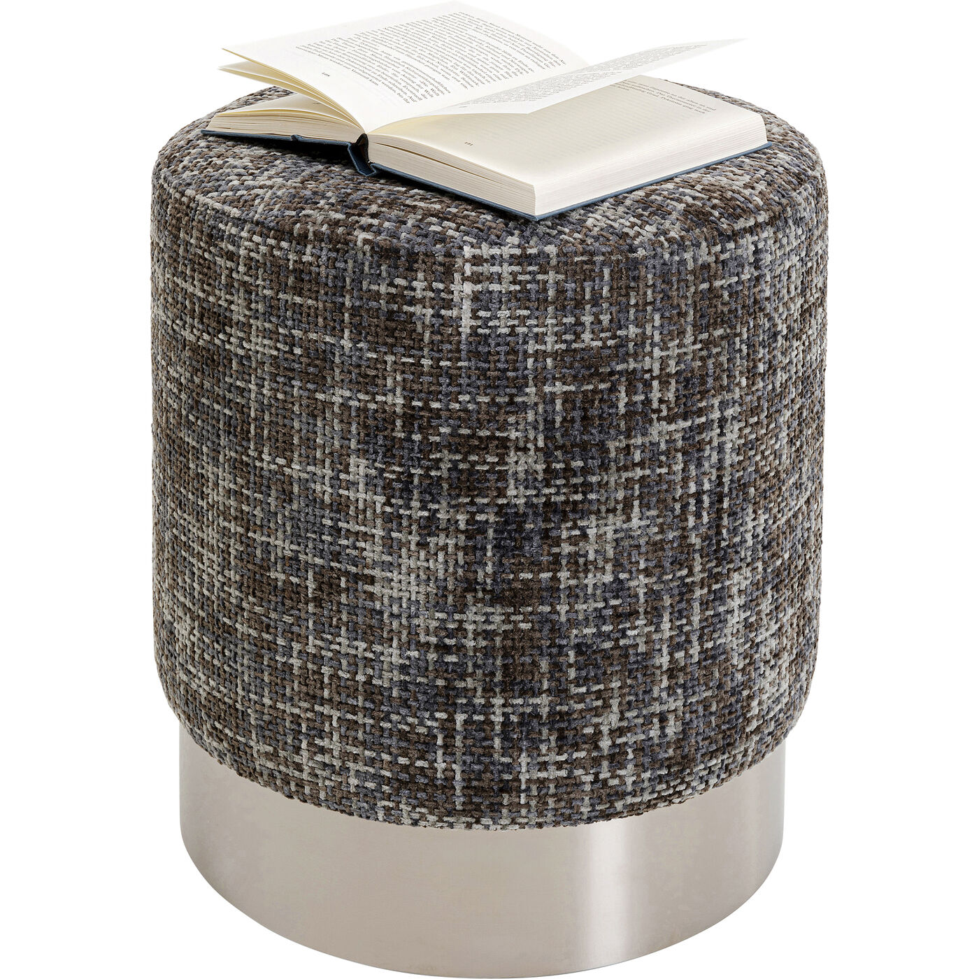 Пуф Cherry Dining Silber Dark Grey Ø39cm