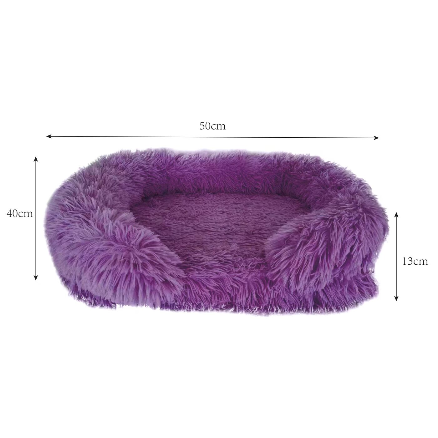 Лежанка Fluffy Purple