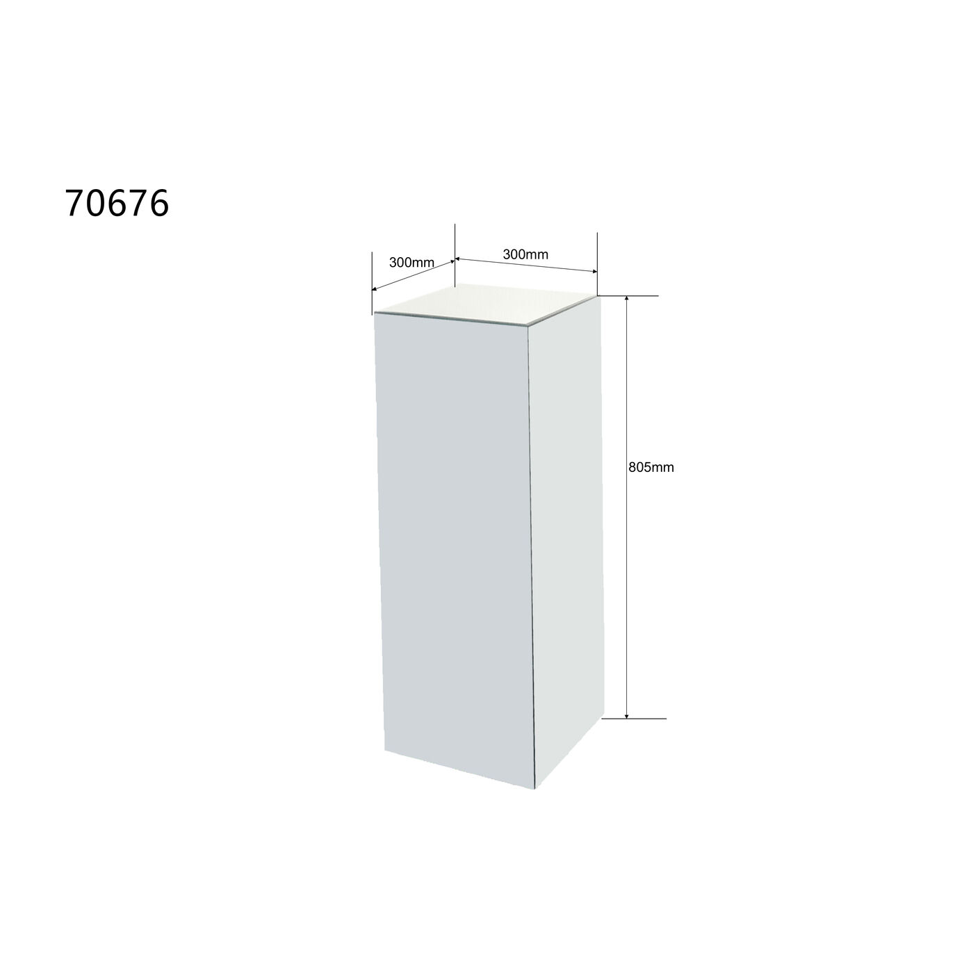 Стол приставной Luxy 80cm