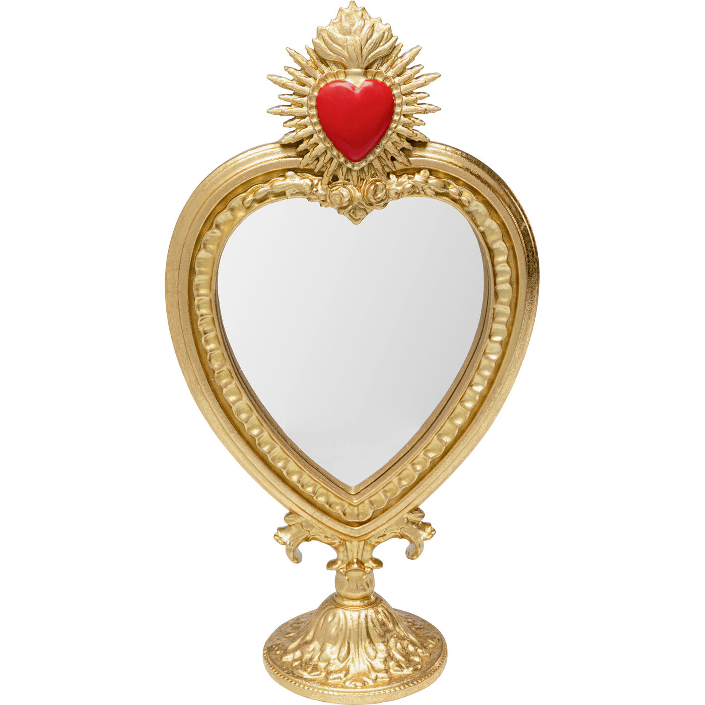Зеркало настольное Flaming Heart 31cm