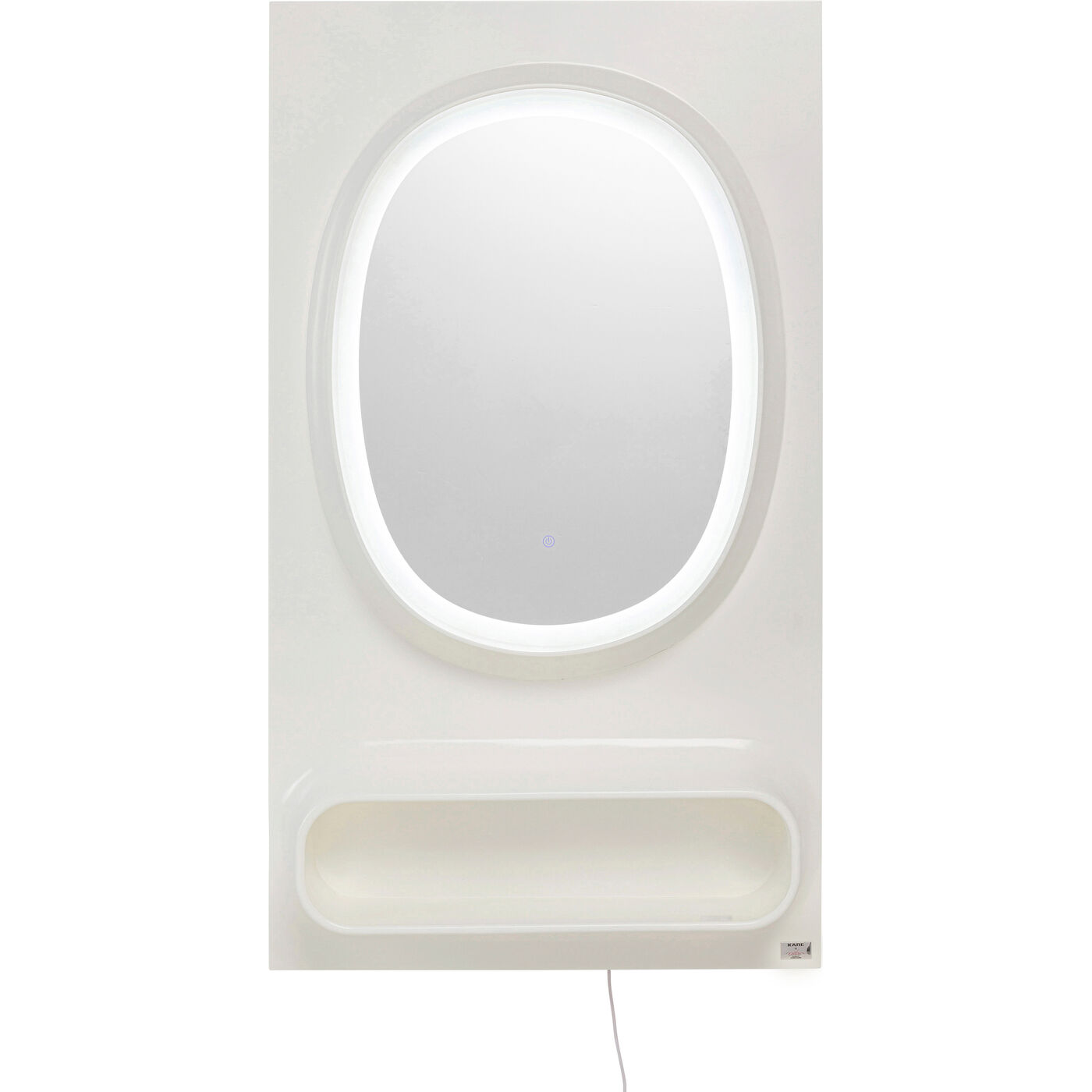 Зеркало настенное  KARE x Karim Rashid Aero LED White 80x141 см