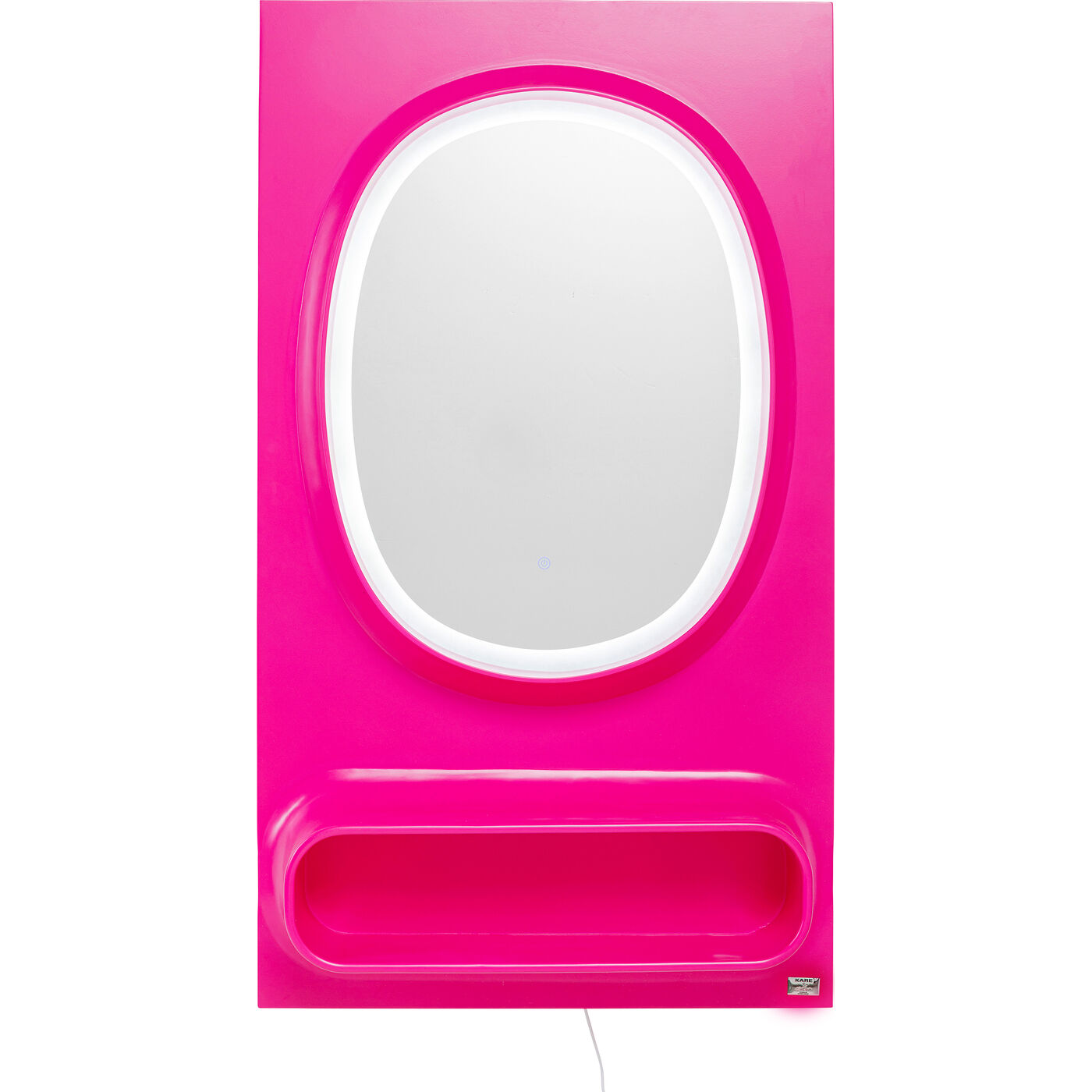 Зеркало настенное  KARE x Karim Rashid Aero LED Pink 80x141 см