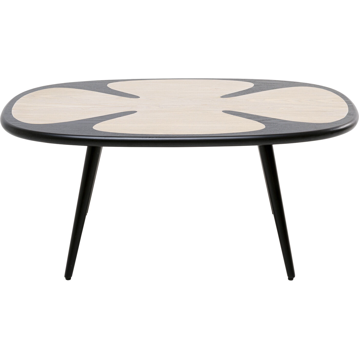 Стол кофейный KARE x Karim Rashid Petal Nature Black 90x60 см