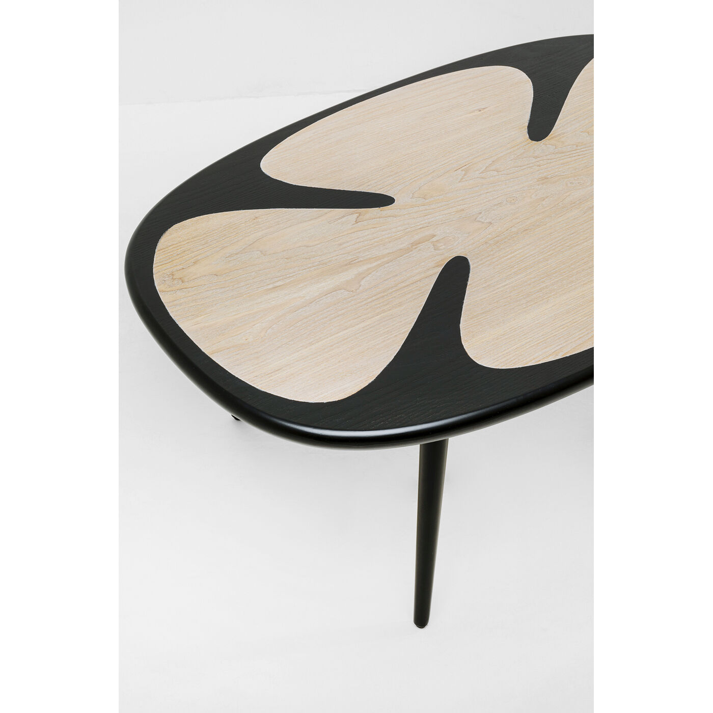 Стол кофейный KARE x Karim Rashid Petal Nature Black 90x60 см