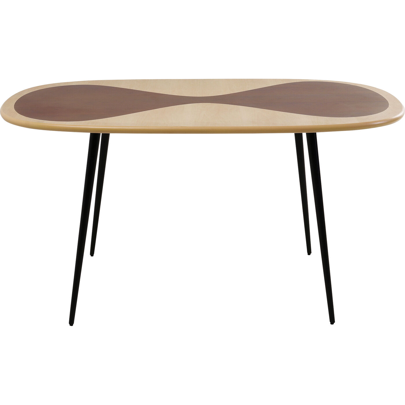 Стол KARE x Karim Rashid Petal Nature Black 150x90 см