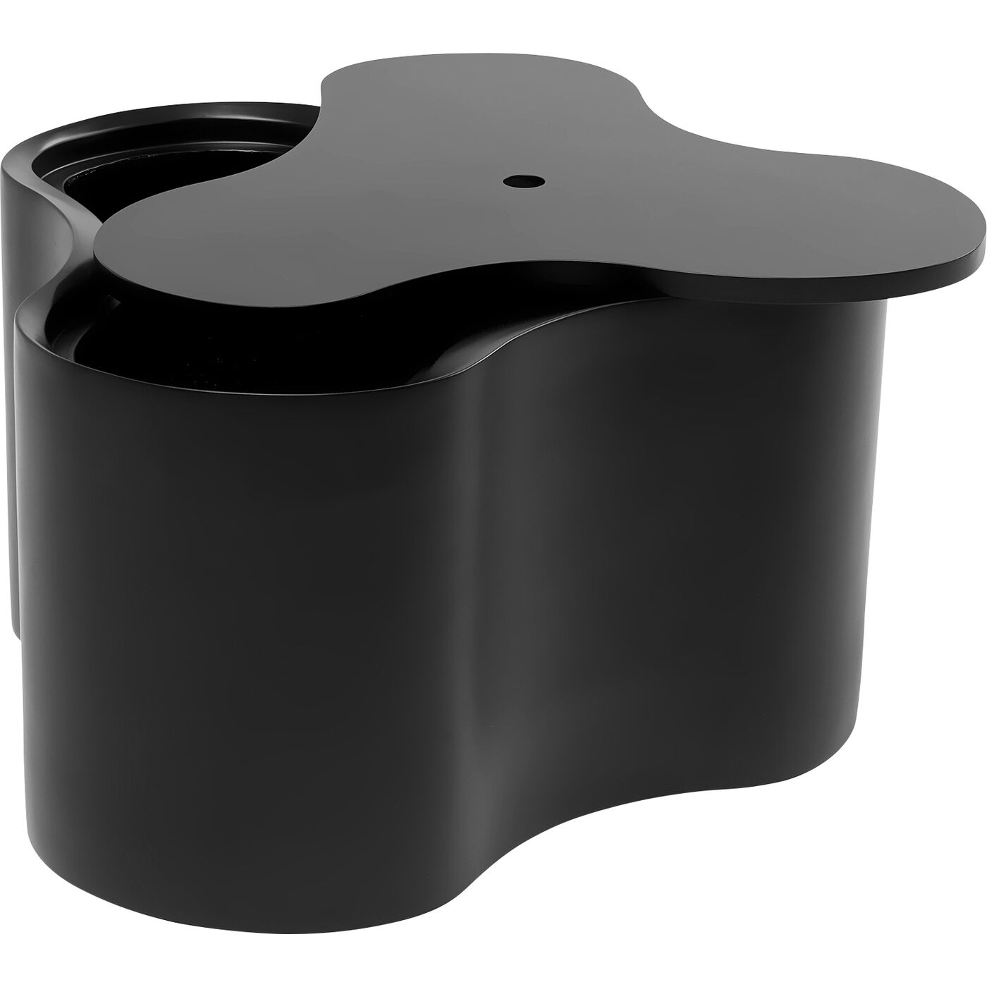 Стол приставной KARE x Karim Rashid Lotus Black 30 см