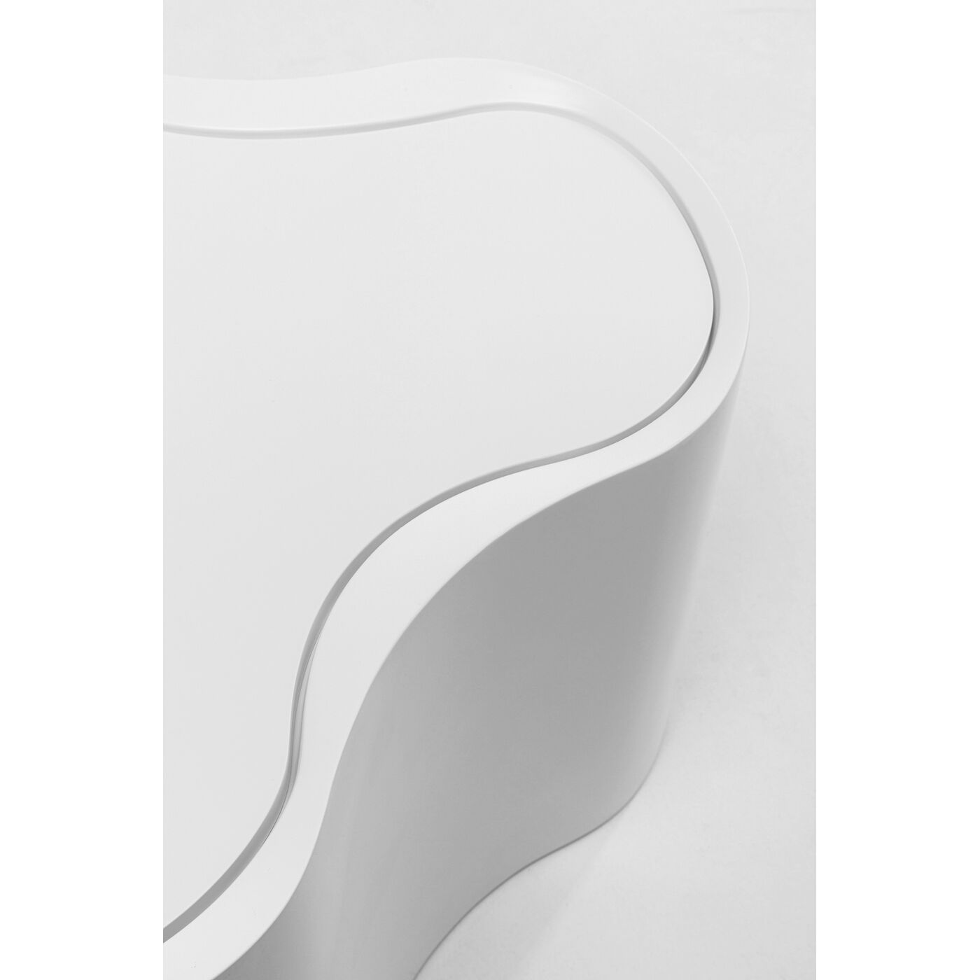 Стол приставной KARE x Karim Rashid Lotus White 35 см