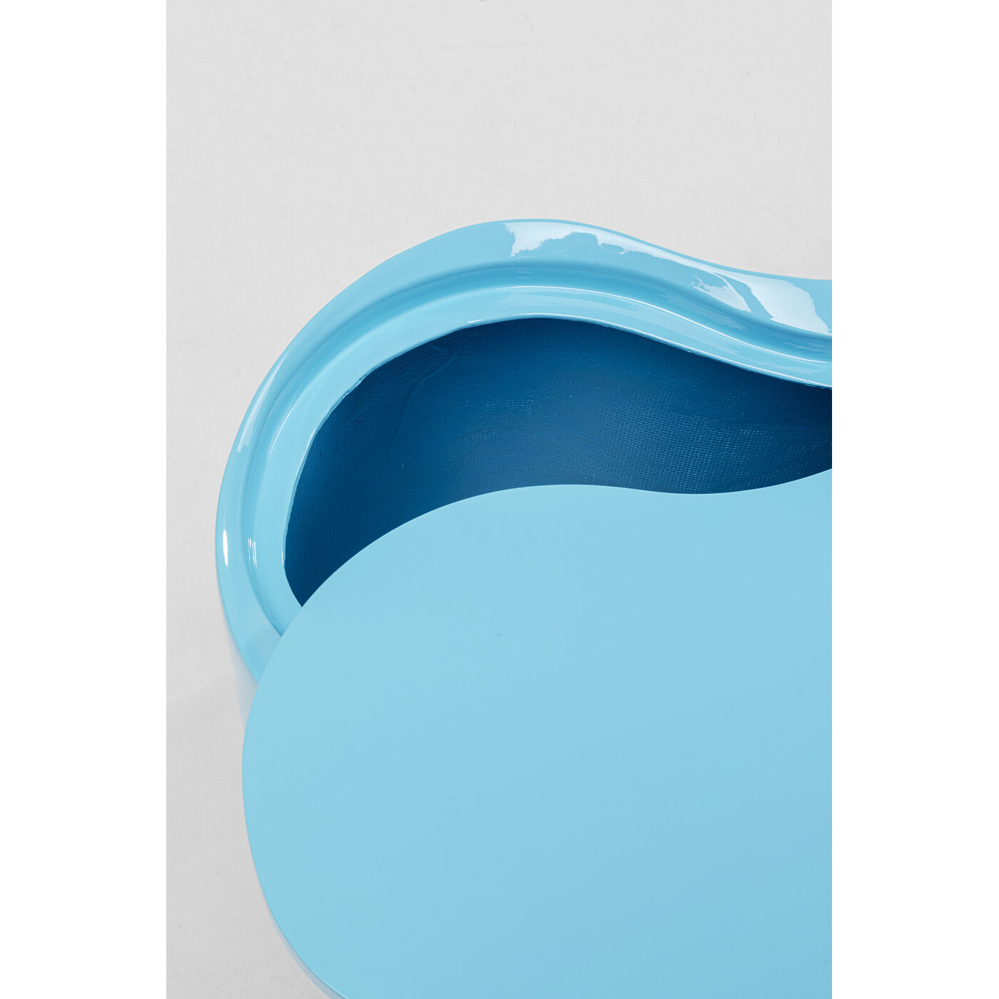 Стол приставной KARE x Karim Rashid Lotus Light Blue 35 см