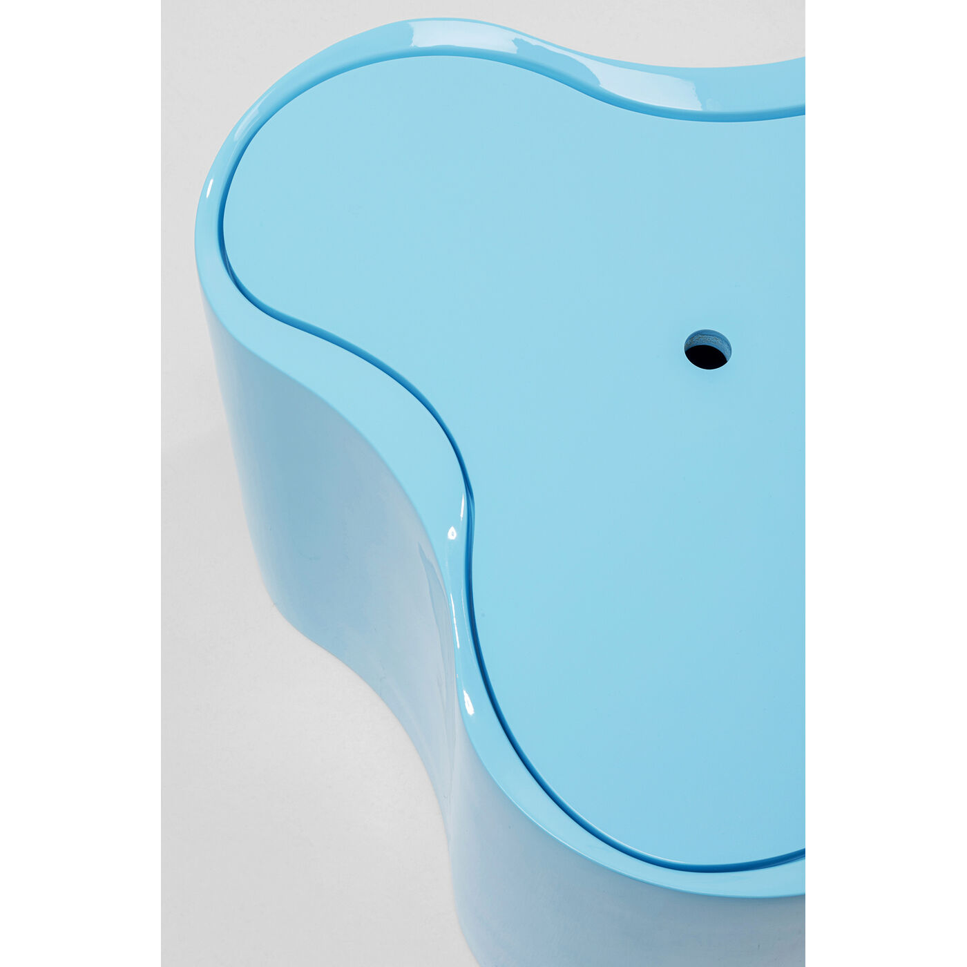 Стол приставной KARE x Karim Rashid Lotus Light Blue 35 см