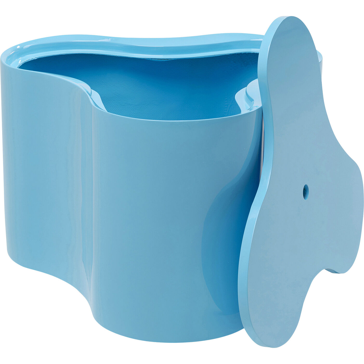 Стол приставной KARE x Karim Rashid Lotus Light Blue 30 см