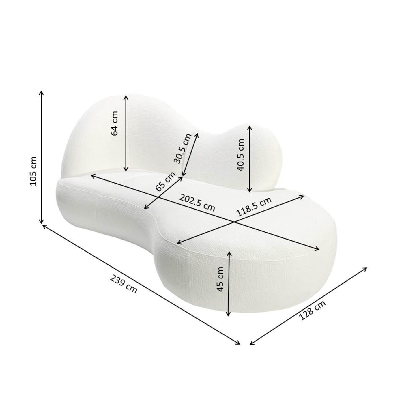 Диван KARE x Karim Rashid Cloud Nest Nature 239 см