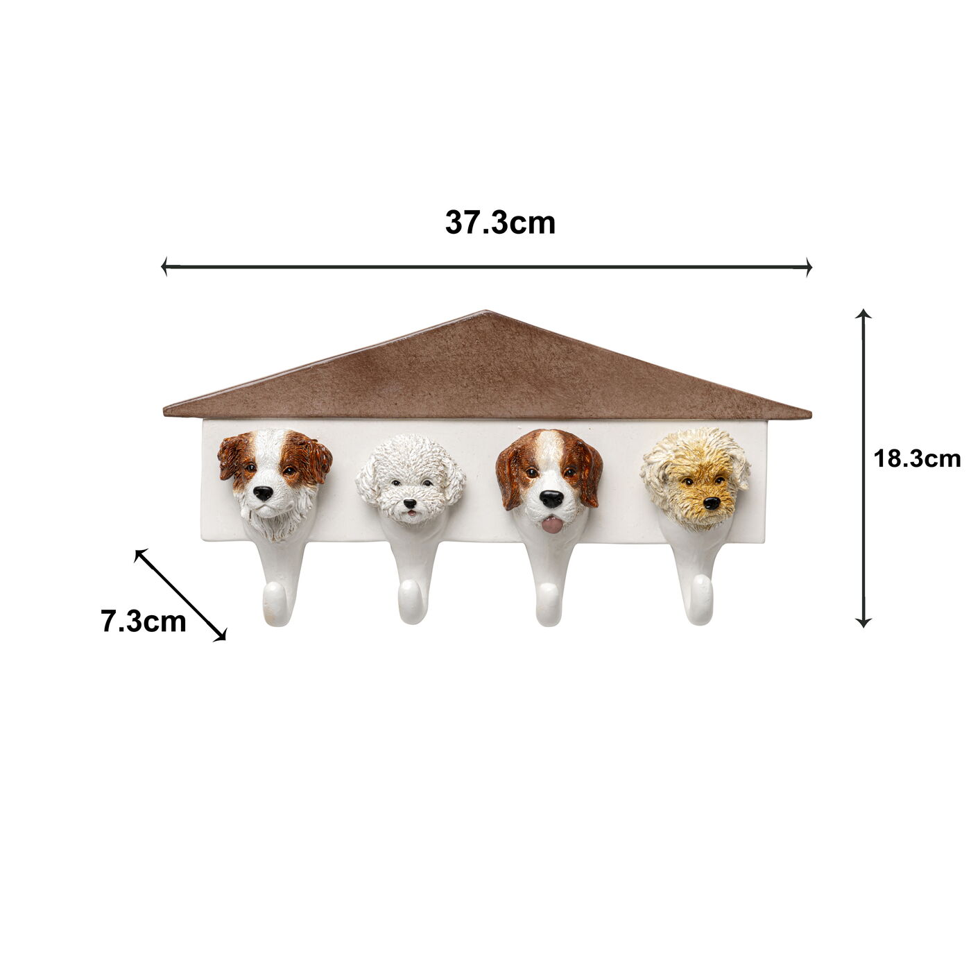 Вешалка настенная Dogs Out 37cm