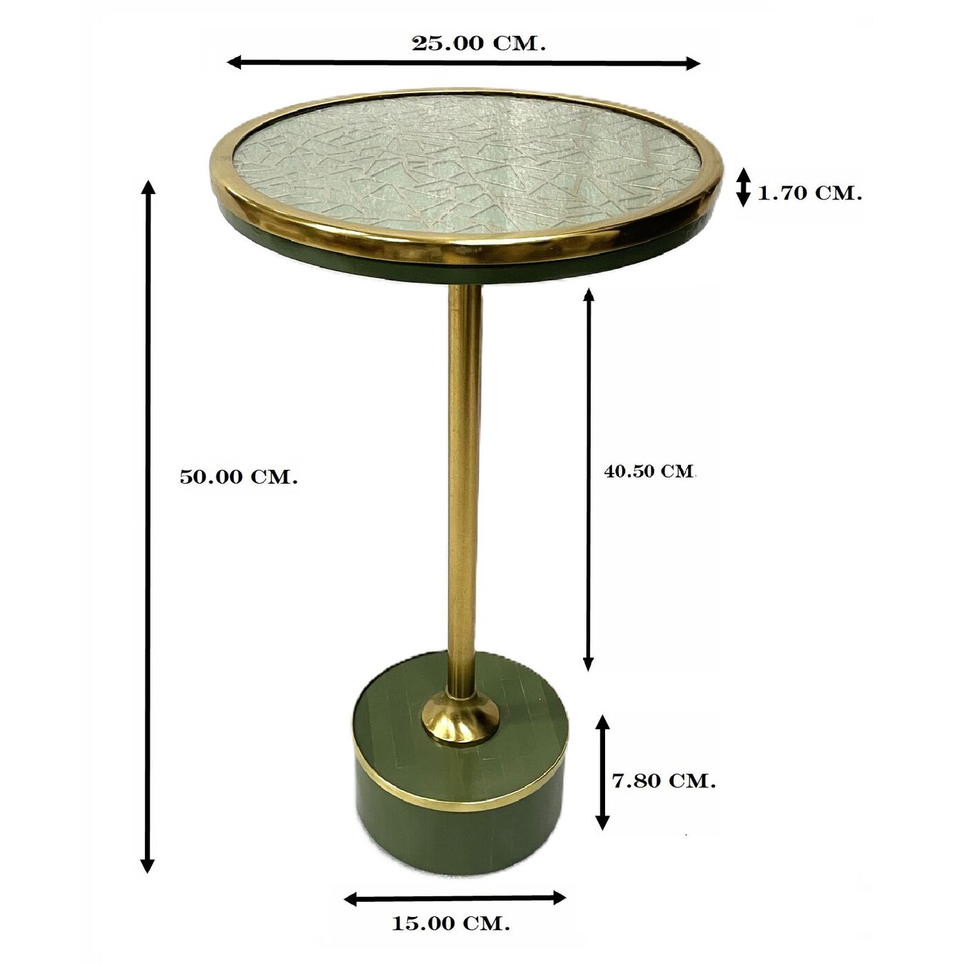 Стол приставной Grazia Crack Ø25cm