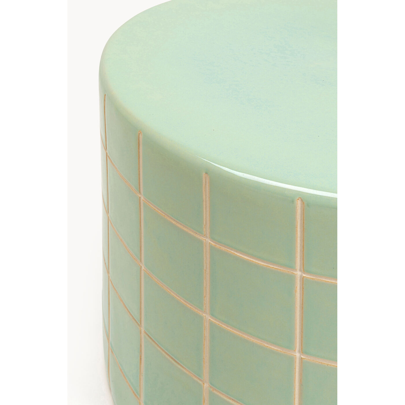 Стол приставной Bliss Tile Grün Ø42cm