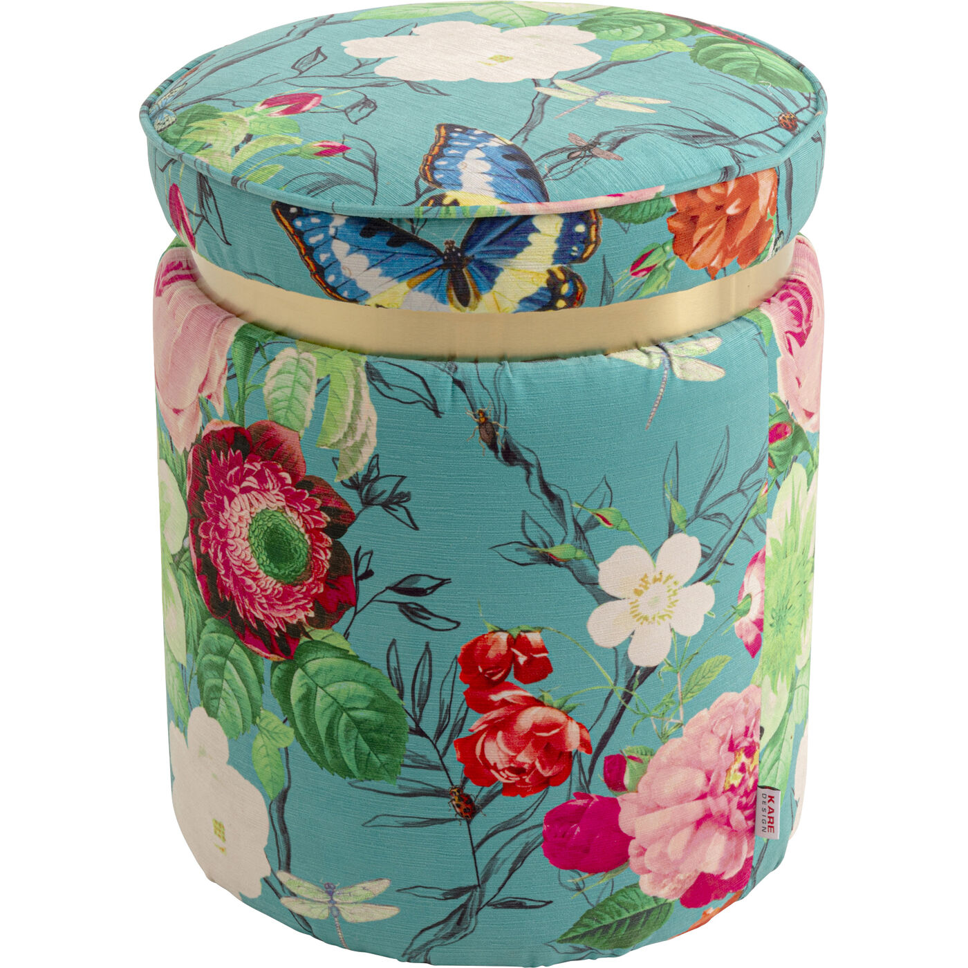 Пуф Flower Fever Blue Ø39cm