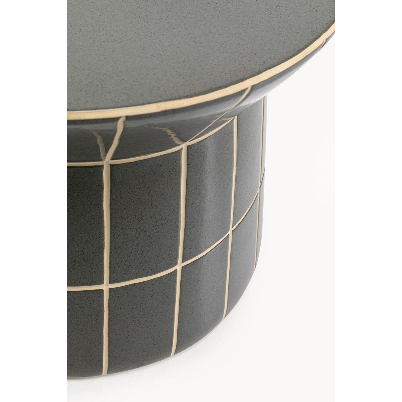 Стол приставной Bliss Tile Rim Blue Ø38cm