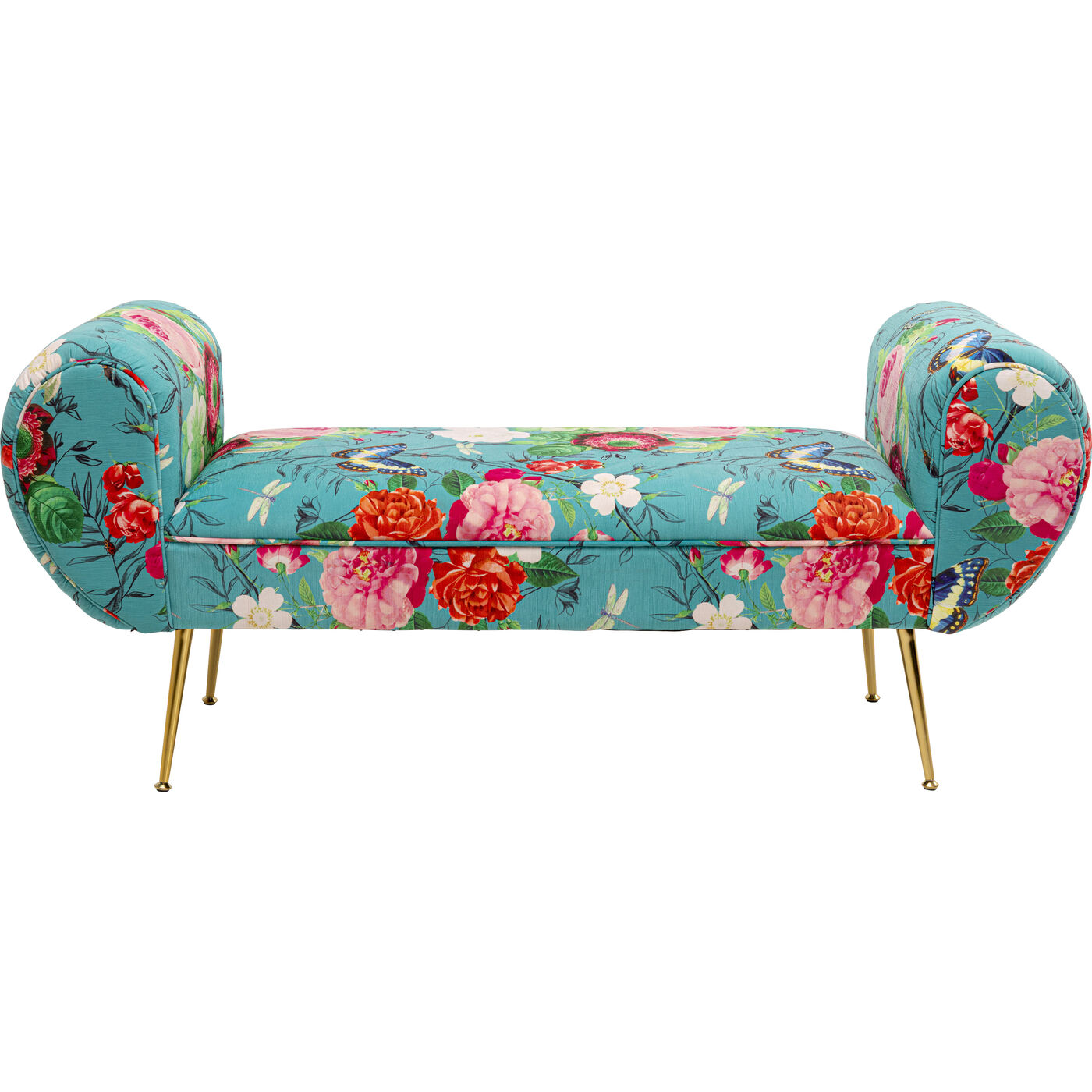 Скамья Trono Flower Fever Blue 140cm