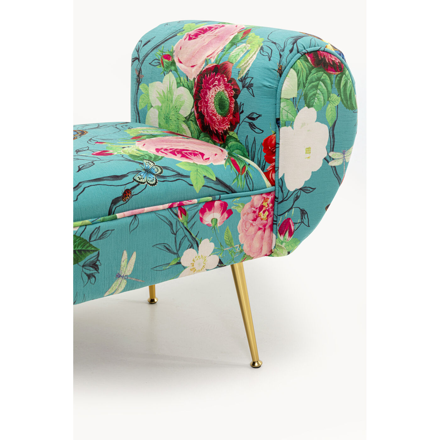 Скамья Trono Flower Fever Blue 140cm