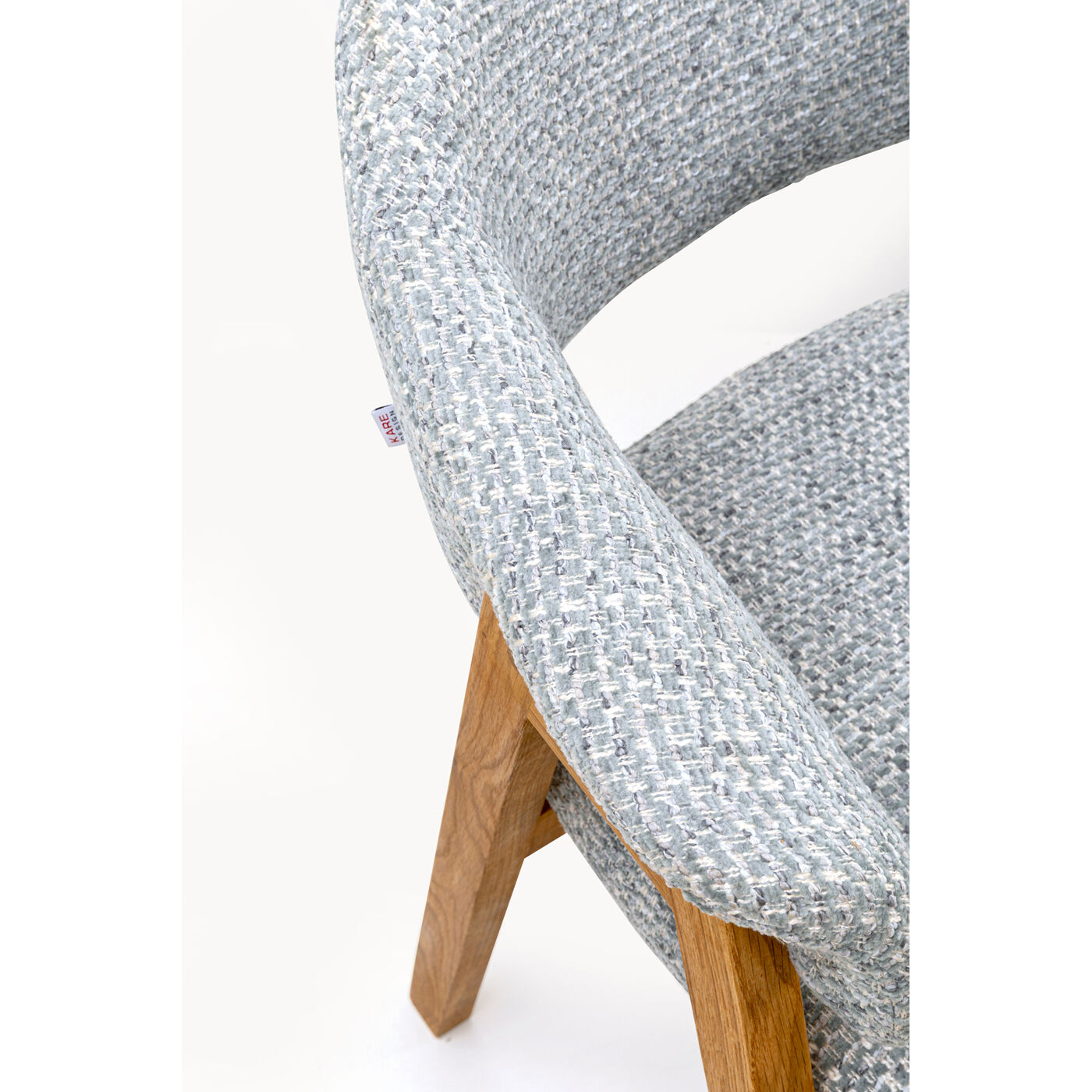Стул с подлокотниками Jonte Boucle Blue