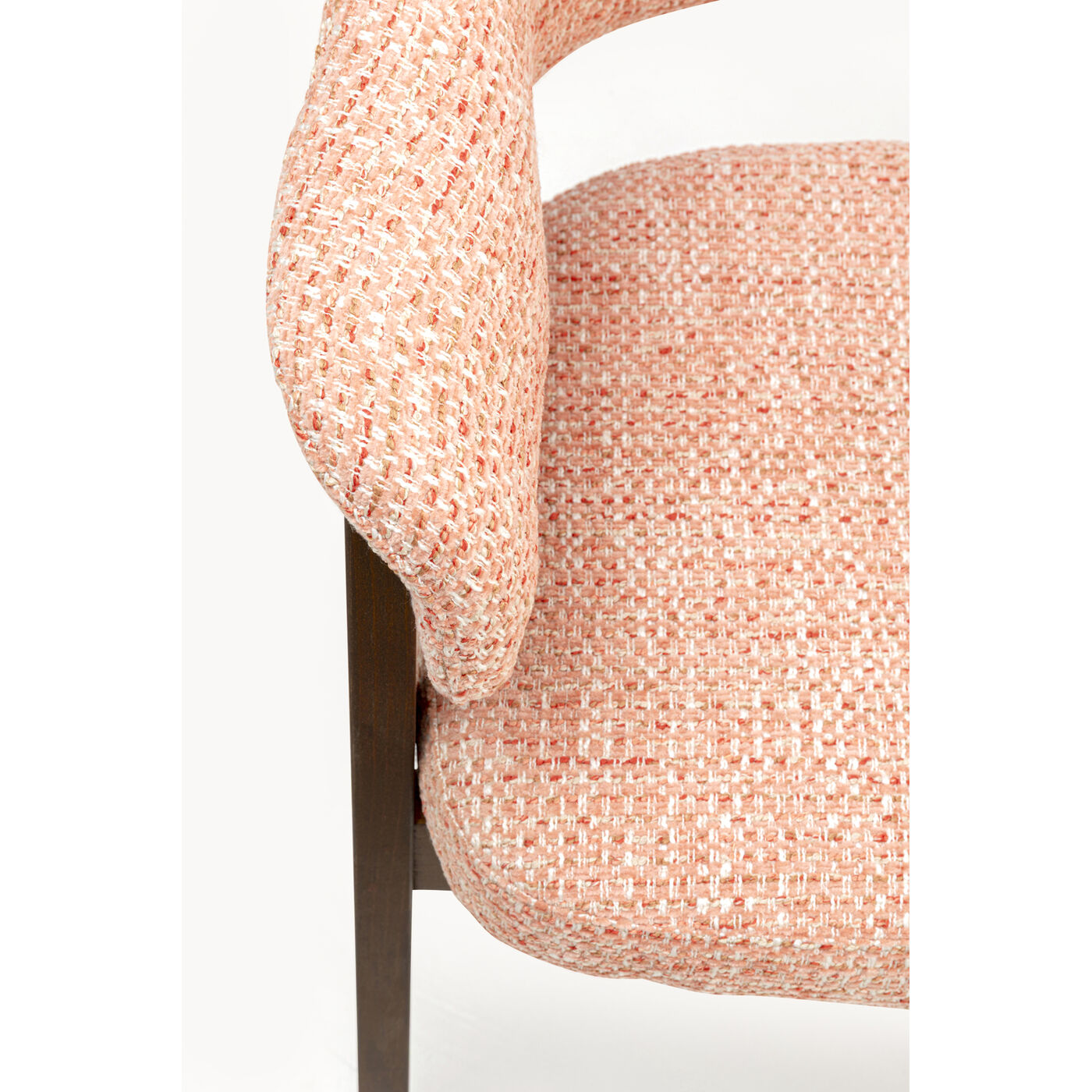 Стул с подлокотниками Jonte Boucle Coral
