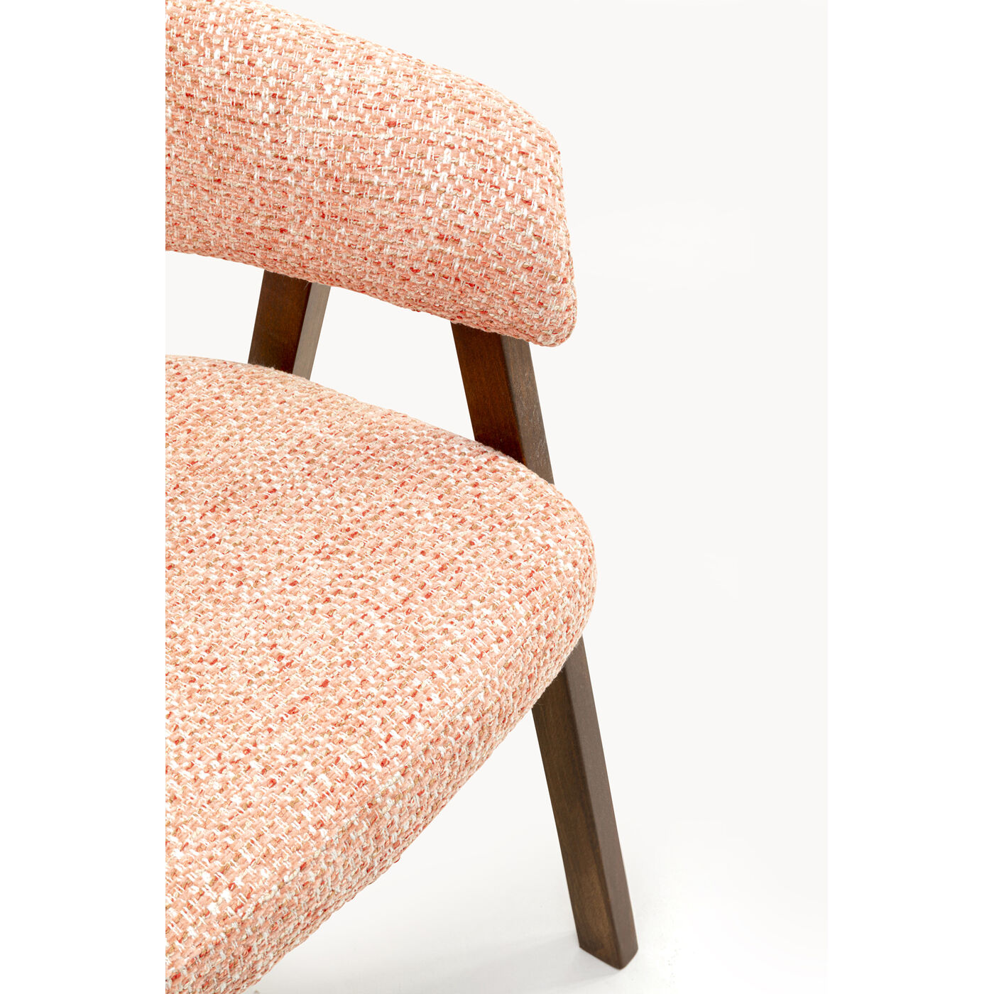 Стул с подлокотниками Jonte Boucle Coral