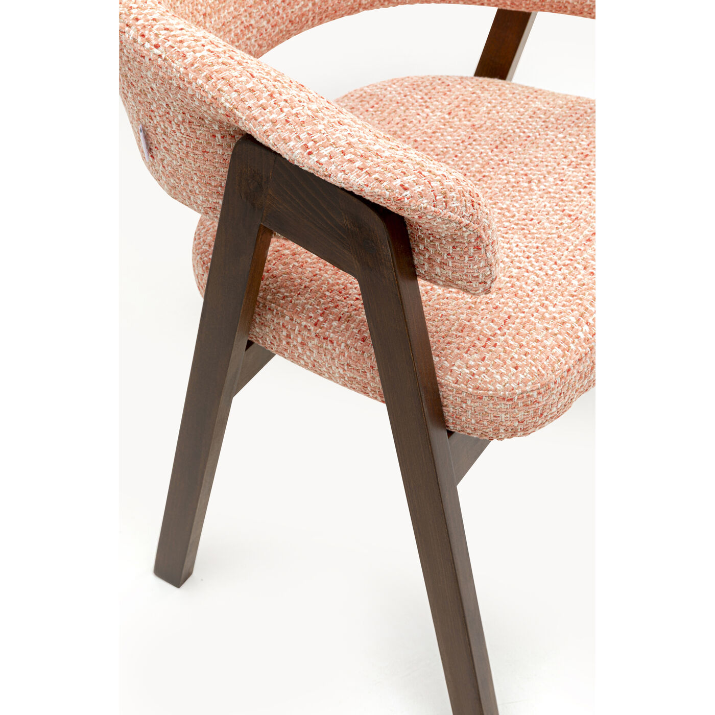 Стул с подлокотниками Jonte Boucle Coral